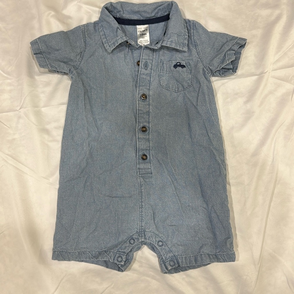 Carters denim romper
